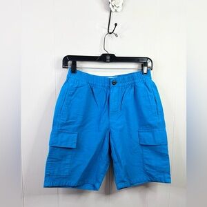 Everlane The Organic Cotton Linen Blend Cargo Shorts in Horizon Blue size XS new